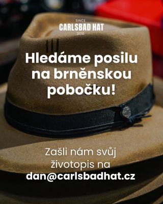 Baví tě klobouky? 🎩👒 Přidej se k nám! Do našeho týmu hledáme kolegu/kolegyni na pozici prodavače. 📍Brno Zašli nám svůj...
